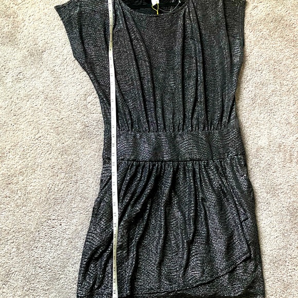 BCBGeneration Shimmery Gunmetal Black Cocktail/Prom/Wedding/Holiday Mini Dress - Picture 11 of 15